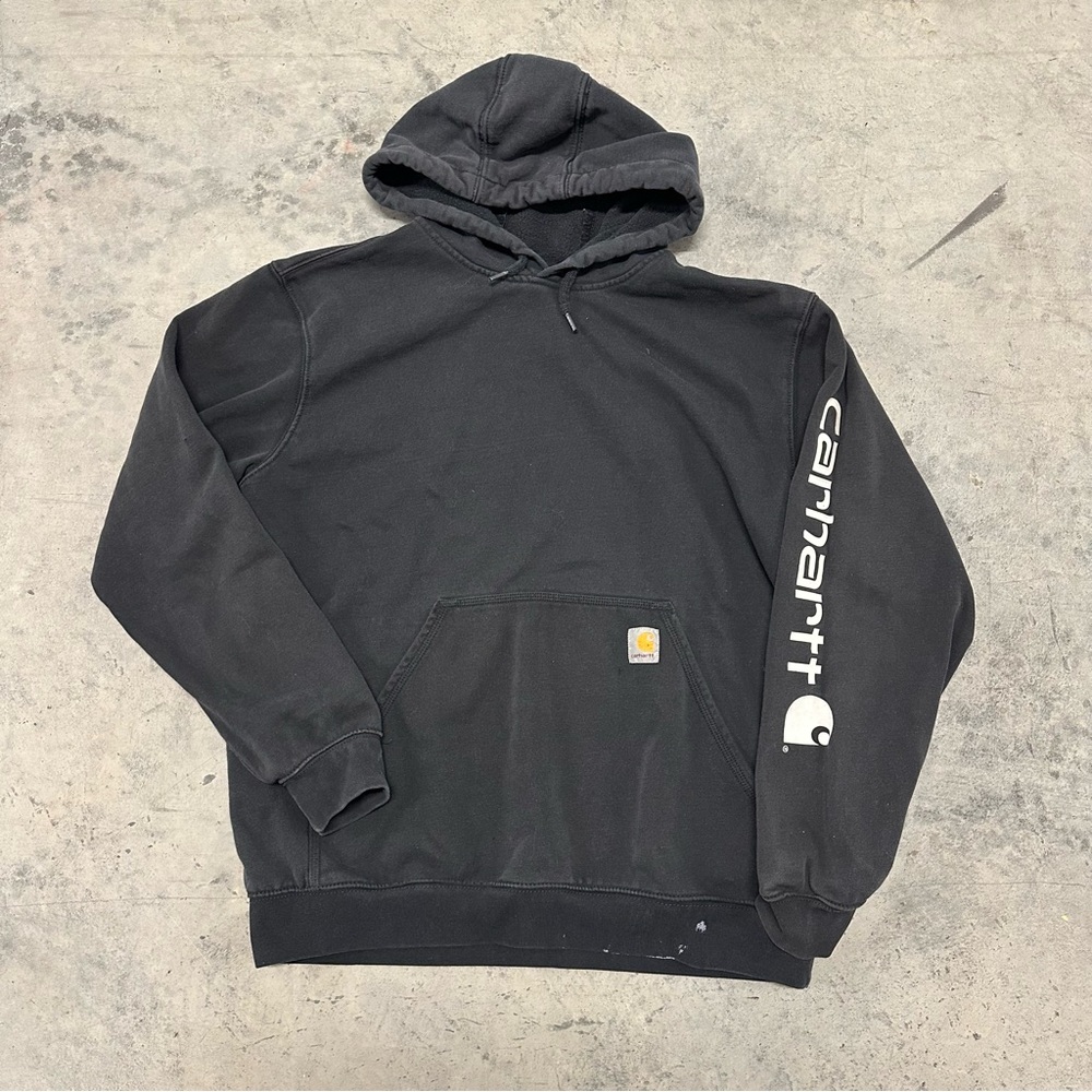 Carhartt Men's Black Hoodie Large